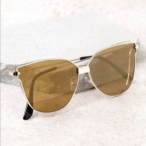 Gold & Yellow Mirrored Sunglasses
